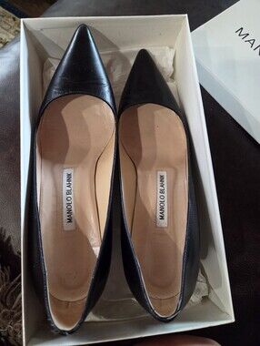 Manolo Blahnik 2" 50mm Kid Pump